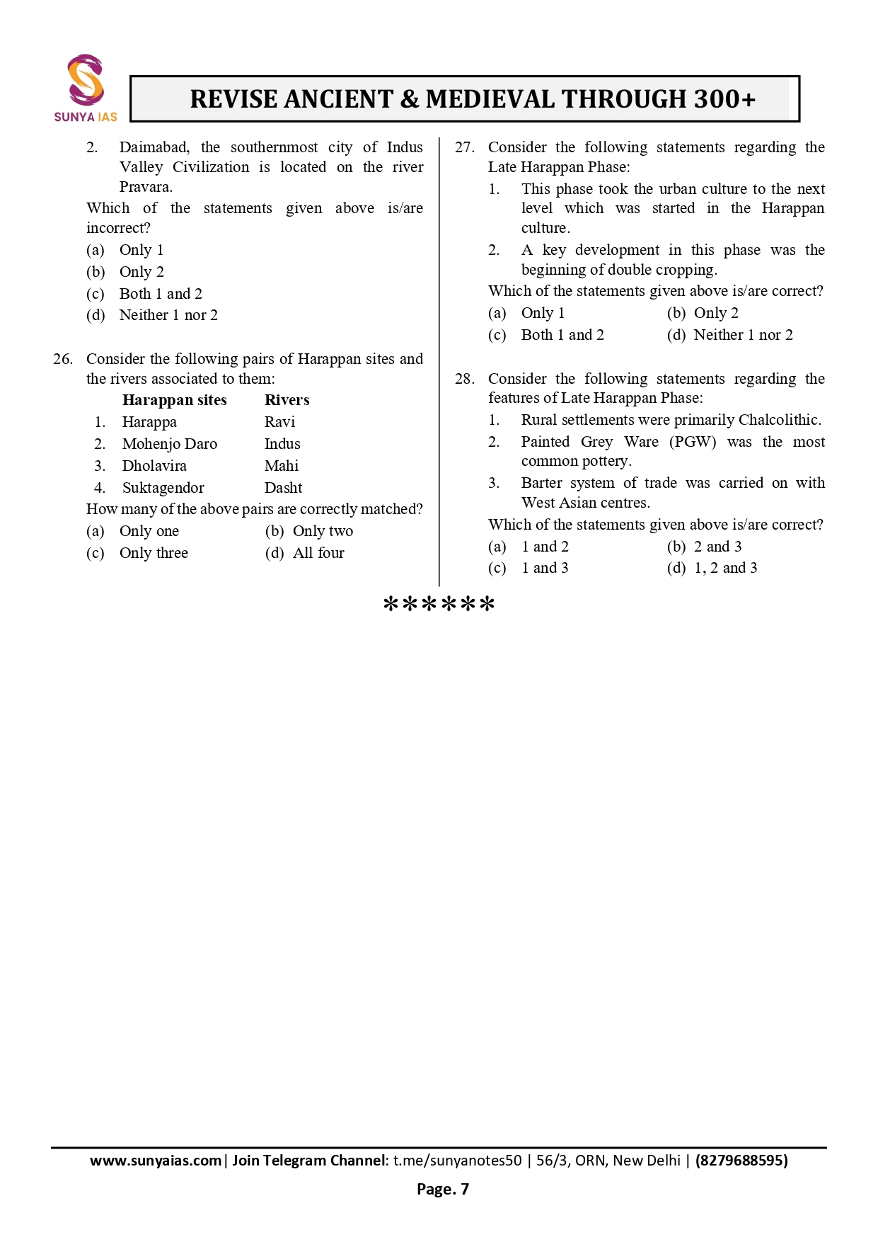 Study Notes Page 6