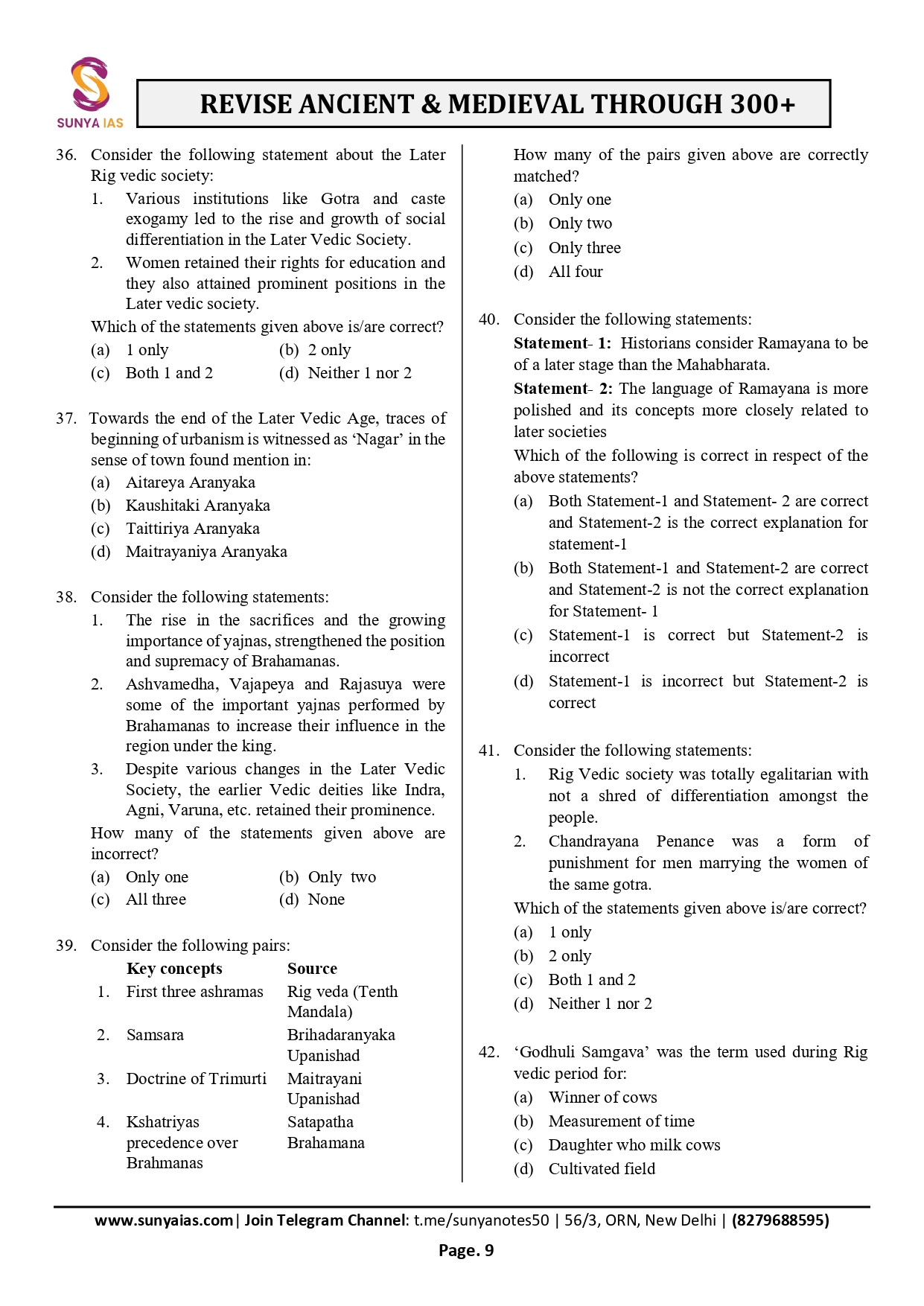 Study Notes Page 8