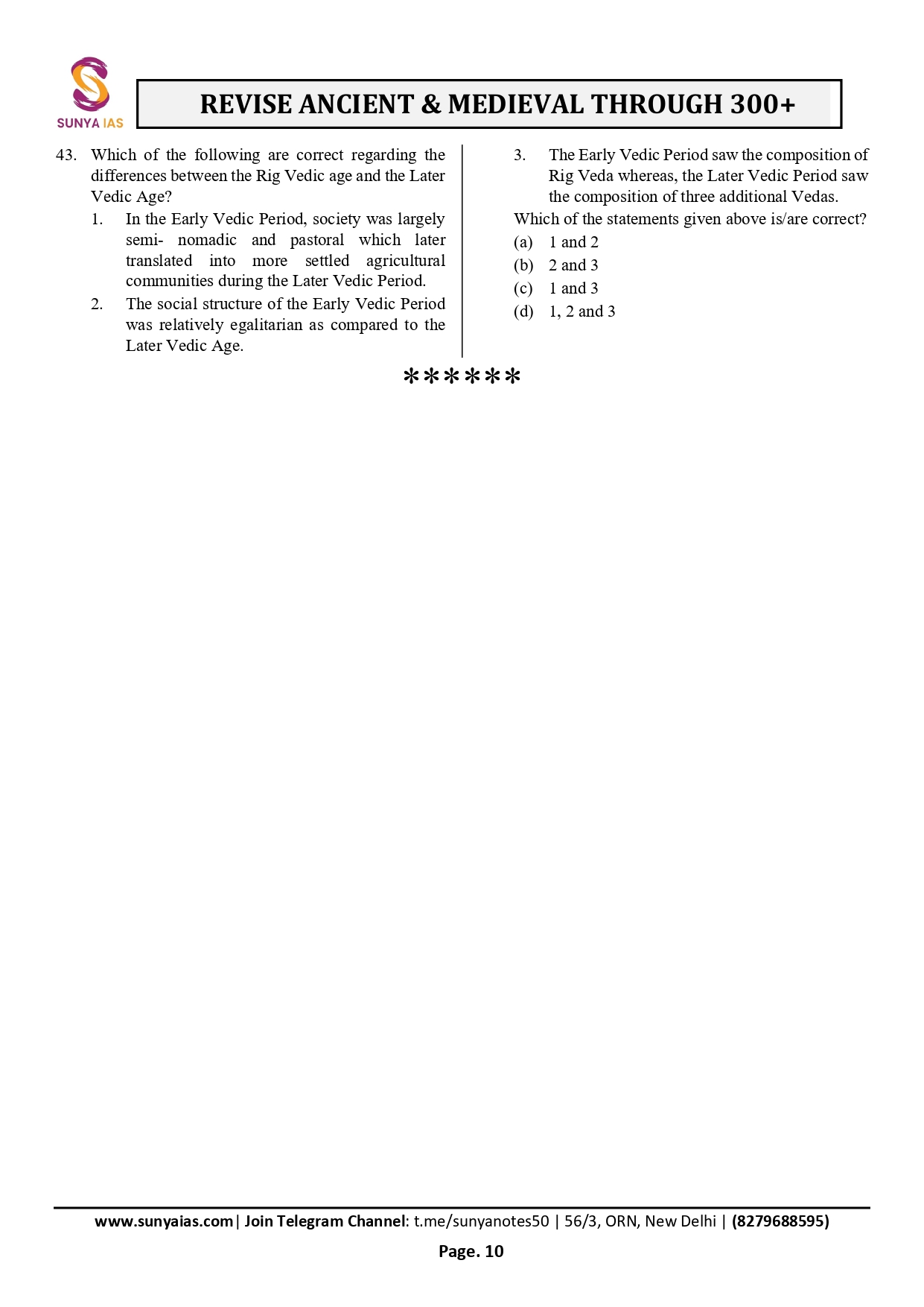 Study Notes Page 9